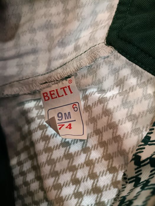 Conjunto fresco Camisa + Jardineiras bebé - 9 meses (74cm)