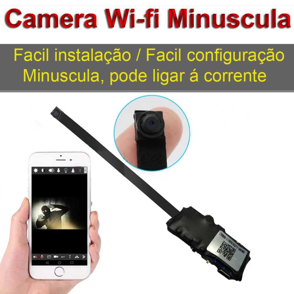 camera oculta wi-fi minuscula exame com visualização no telemovel net