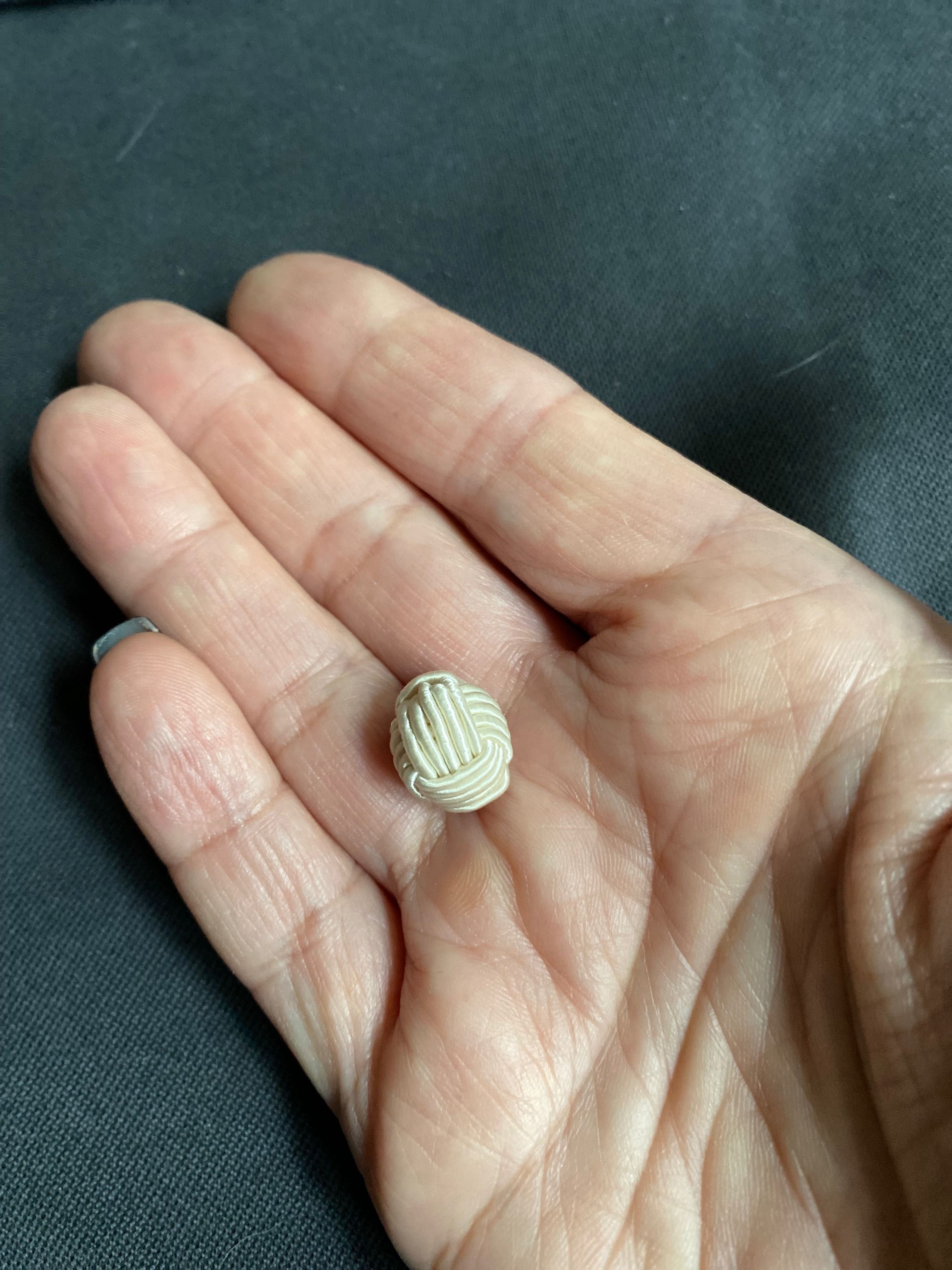 Guziki pleciona chińska kulka 12 mm