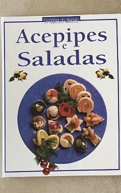 Livro de receitas culinaria Saladas Acepipes