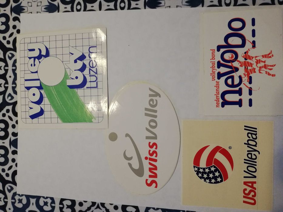 Naklejki wlepki siatkarskie federacje, imprezy, FIVB zestaw