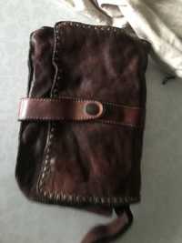 Saszetka BASSI studded :leather clutch