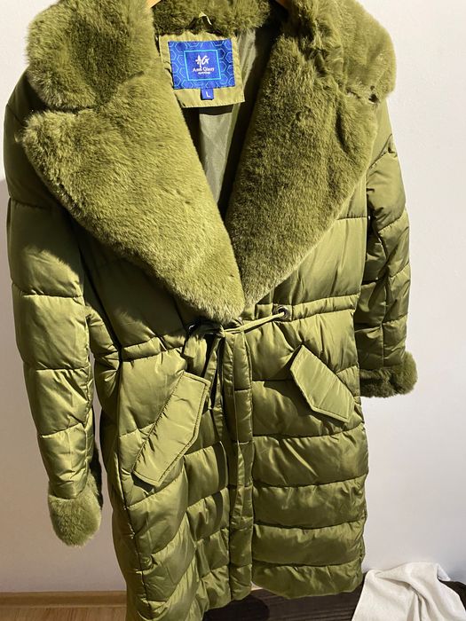 Kurtka długa zielona marki Ann Gissy w rozmiarze L