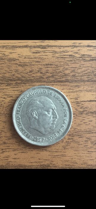 Moeda 25 ptas 1957
