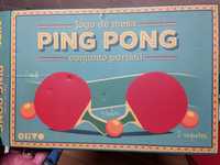 Jogo de mesa Ping-Pong, conjunto portátil