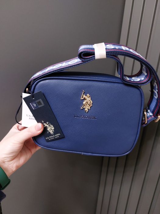 Сумка-кроссбоді U.S.POLO ASSN синя оригінал