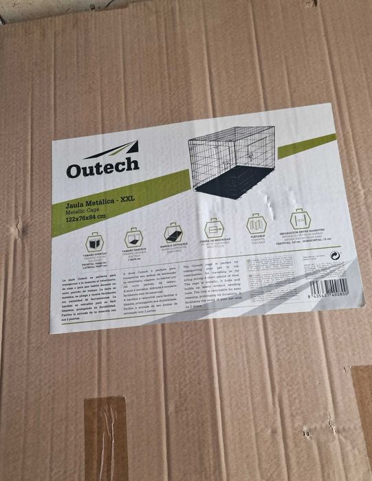 Gaiola de metal para cão