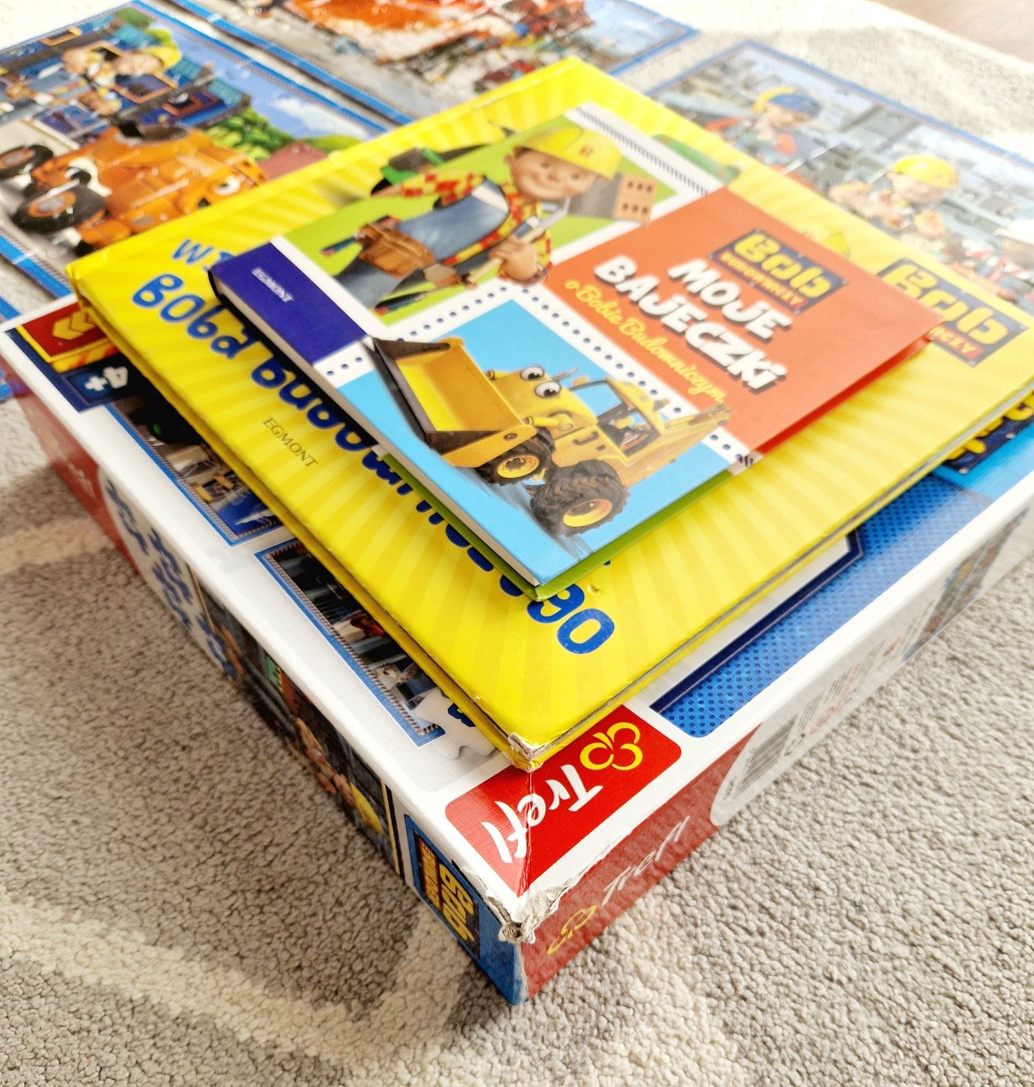 Bob Budowniczy zestaw 4x puzzle 2x książka bajki do czytania