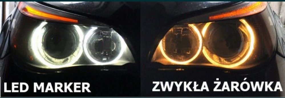 Żarówki Led Marker BMW Angel E39 E53 E60 E63 E65 X5 E87 X3 NOWE