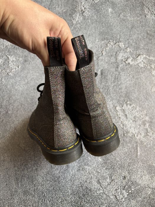 Черевики Dr. Martens 1460 Pascal з блискітками
