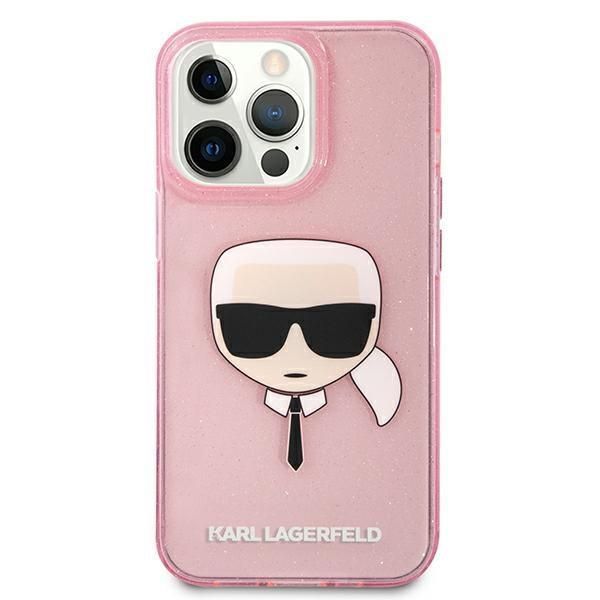 Etui Karl Lagerfeld do iPhone 13 Pro Max - Różowe Glitter