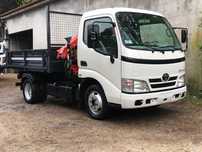 Toyota Dyna D4D Carrinha basculante com grua