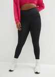 B.P.C legginsy sportowe czarne ze wstawkami z siateczki ^40/42