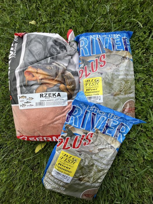 Zestaw zanet na rzeke river brzana kleń  komplet 5 kg