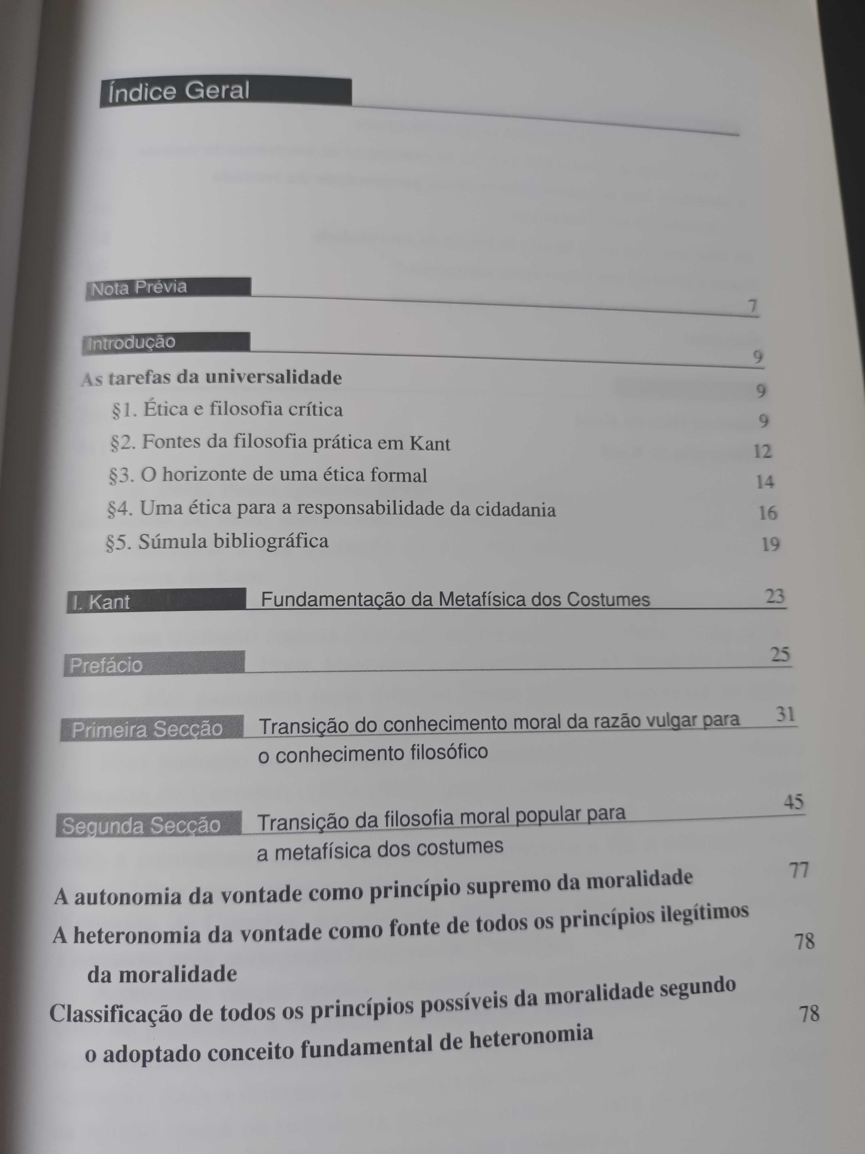 "Fundamentação da Metafísica dos Costumes" por Immanuel Kant