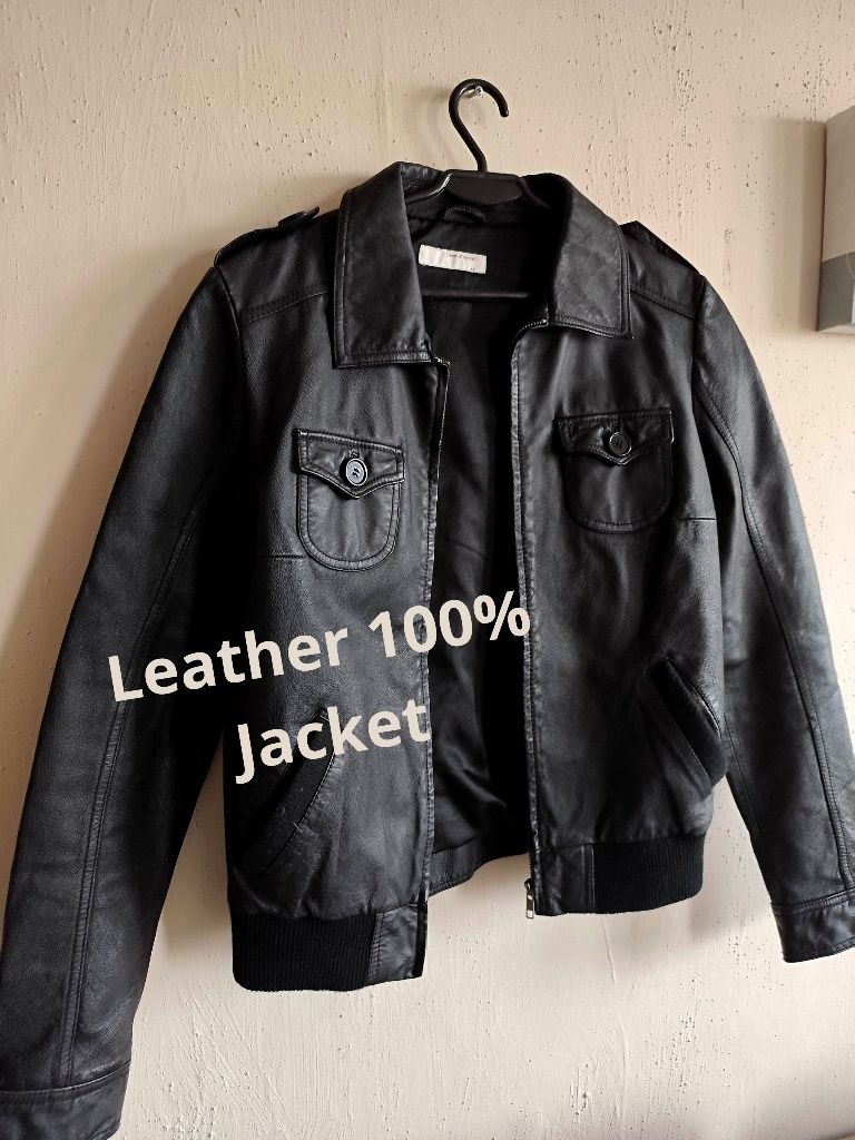 Kurtka skórzana skóra leather jacket spring 2025 streetstyle y2k rare