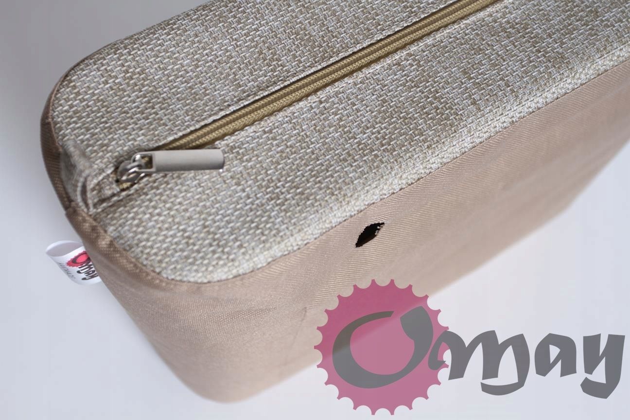 organizer OBAG STANDARD +OPASKA struktura beżowa 2 kieszenie OMAY