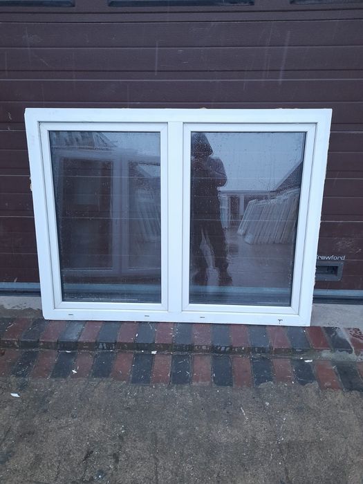 Okna 157x120 pcv okno dwuskrzydłowe używane Niemieckie DOWÓZ CAŁY KRAJ