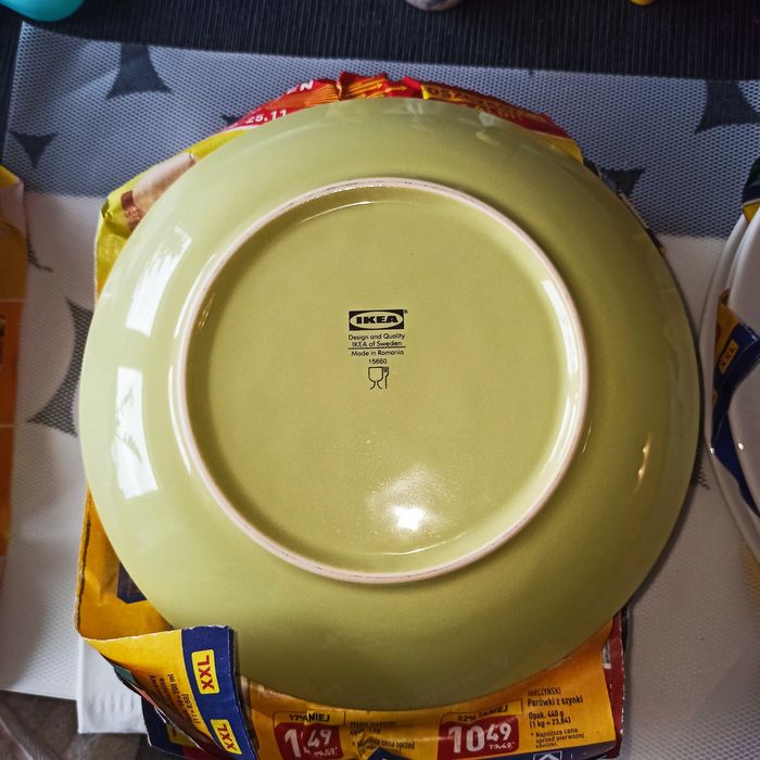 Zestaw 7szt. Talerz deserowy IKEA 20cm.