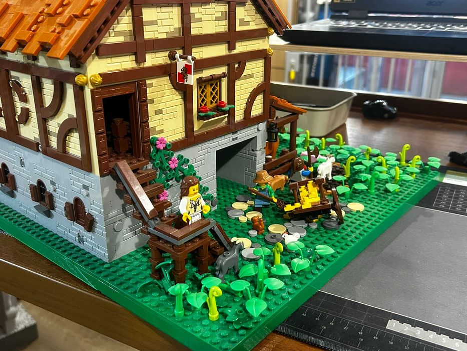 Lego castle MOC - średniowieczna słowiańska stajnia