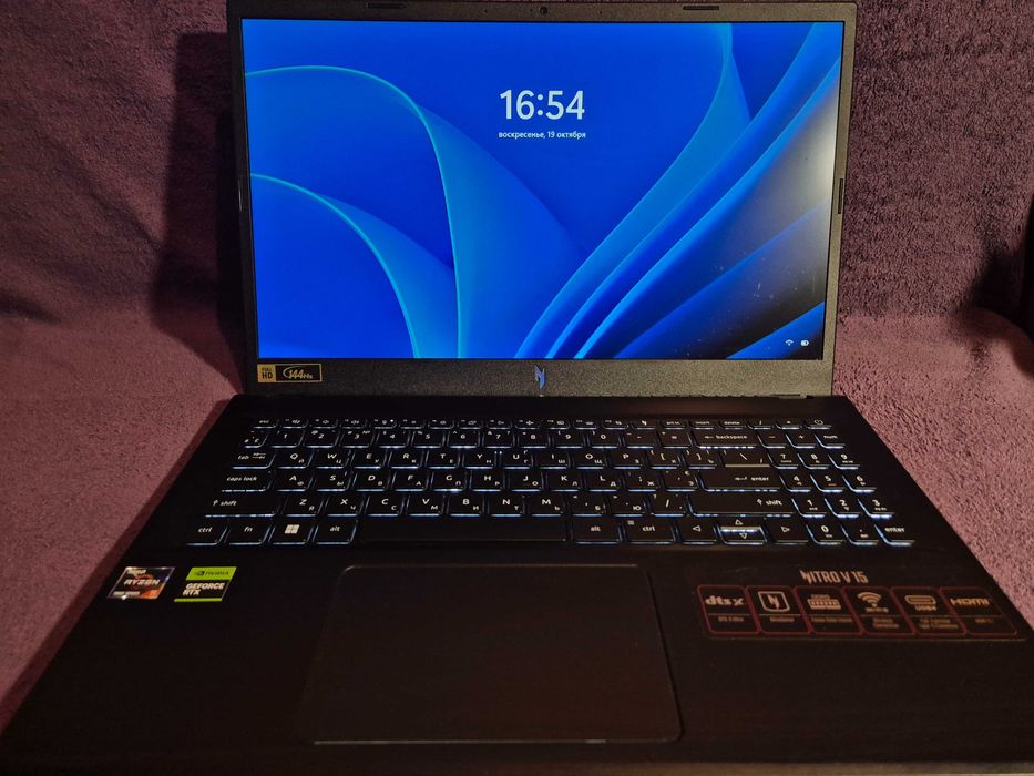 Ноутбук Acer Nitro V15 ryzen 5/rtx3050 6Gb/16Gb Гарантия