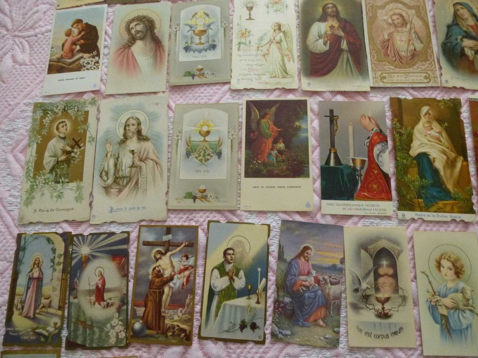 Coleção de Santinhos católicos, antigos