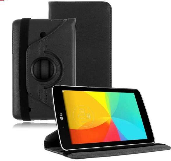 R823 Capa Pele LG G Pad 7"" V480 Rotação 360º Novo! ^A