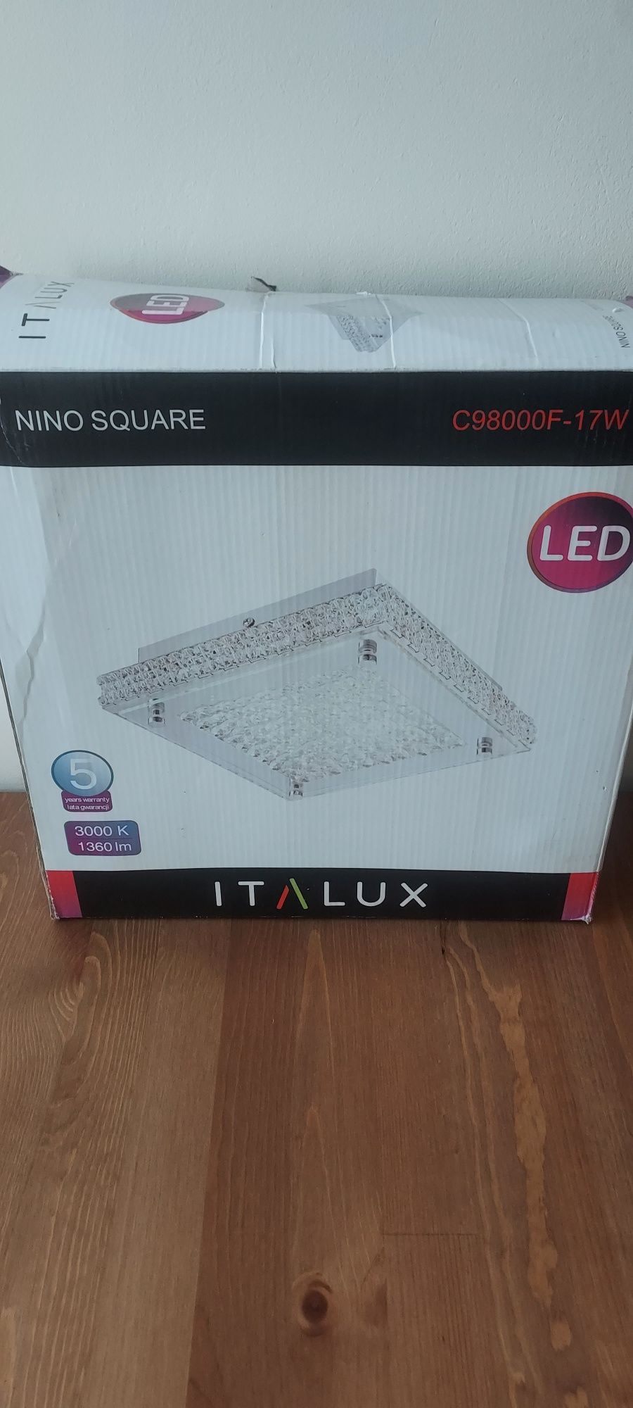 Plafon led Italux Nino Square nowy