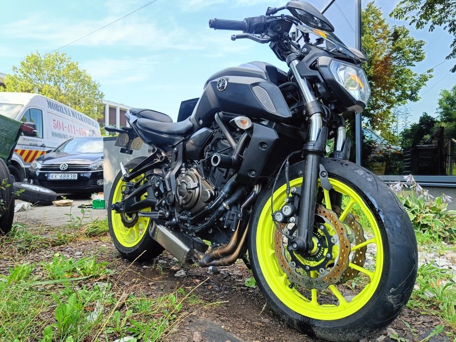 Yamaha MT-07, 2018r. A2 uszkodzona