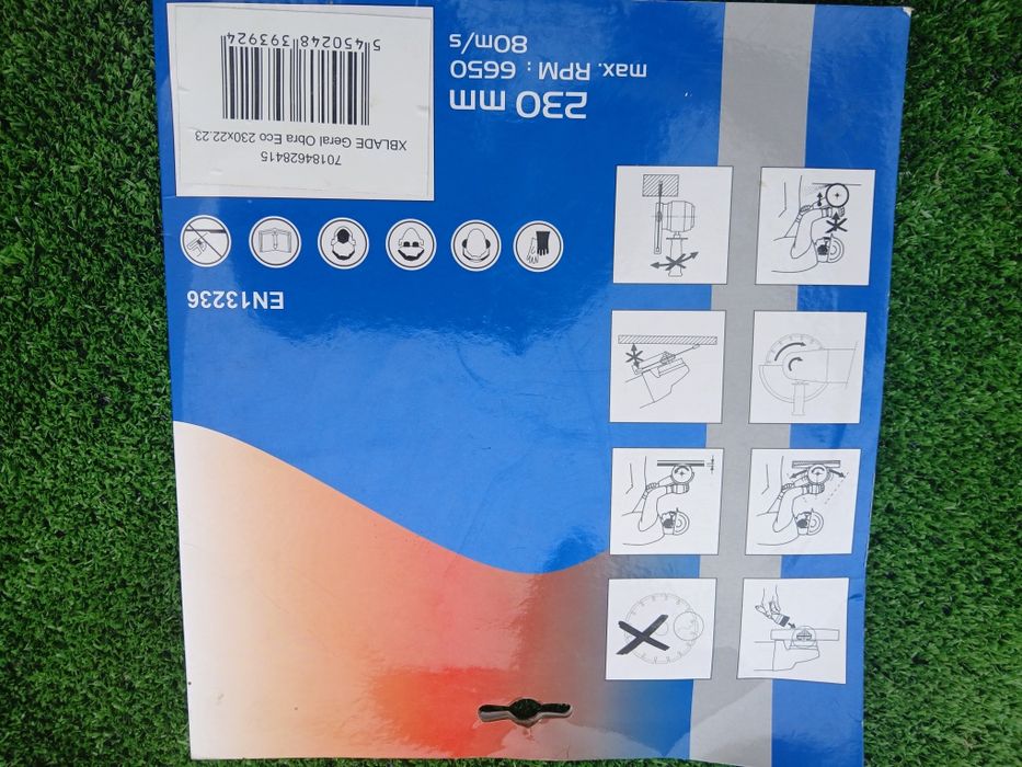 Disco de cortar (pedra cimento), como novo.