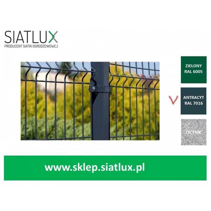 Panel ogrodzeniowy wys.153cm kolor antracytowy RAL 7016