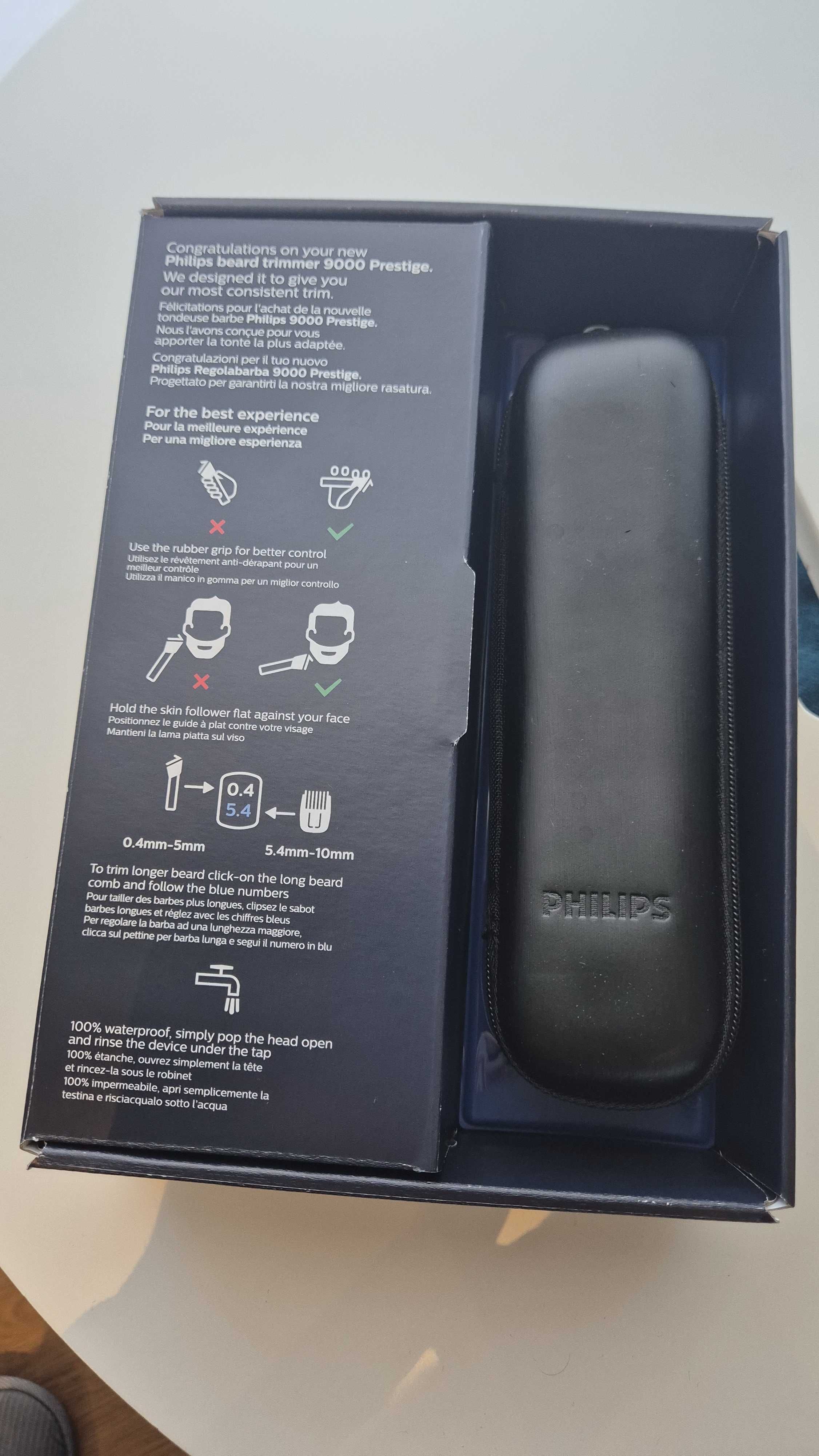 Aparador de barba Philips 9000 Prestige (BT9810/15)