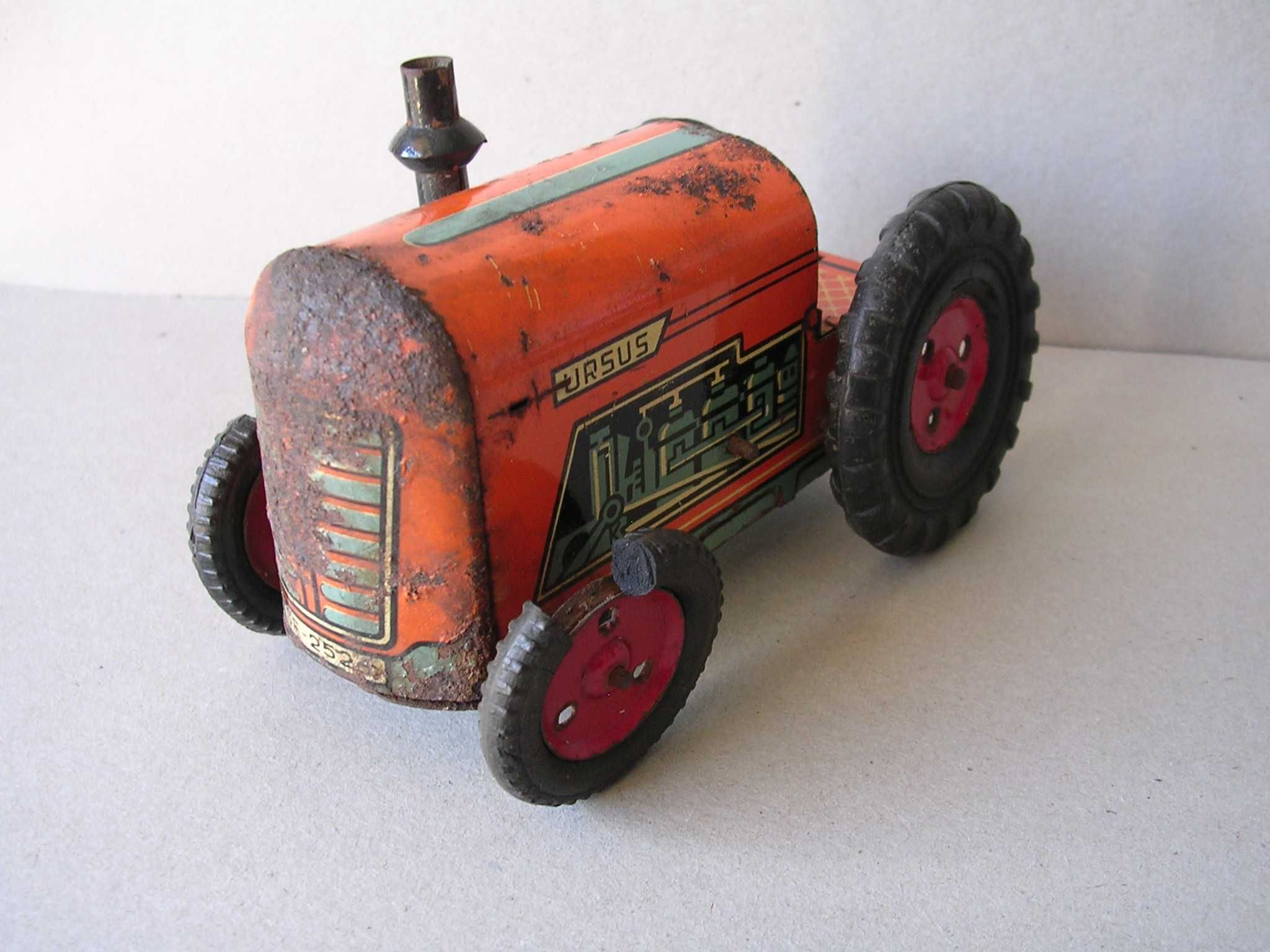 Stara zabawka traktorek z prl CZZ Częstochowa stare zabawki