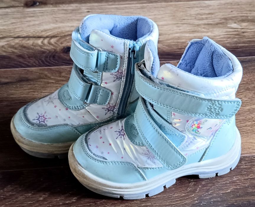 Buty zimowe dziewczęce kraina lodu róż 26