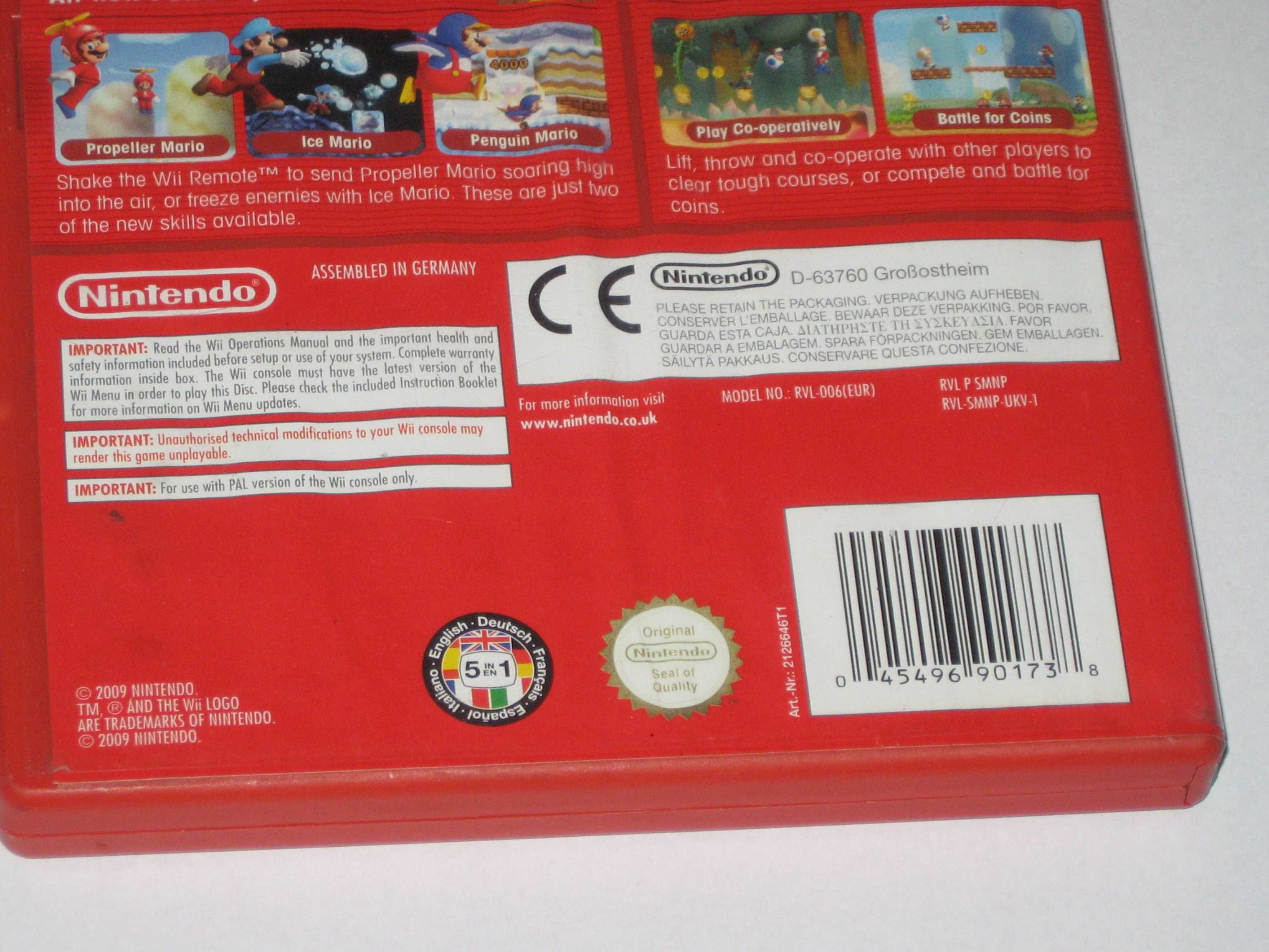 Gra New Super MARIO BROS 3xA Nintendo Wii jak NOWA! 5in1