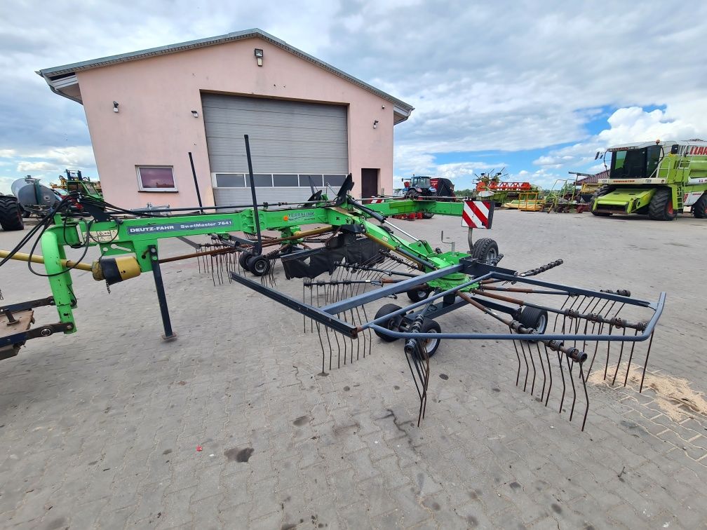 Zgrabiarka dwukaruzelowa deutz fahr 7641 vicon/kuhn/kverneland/fella