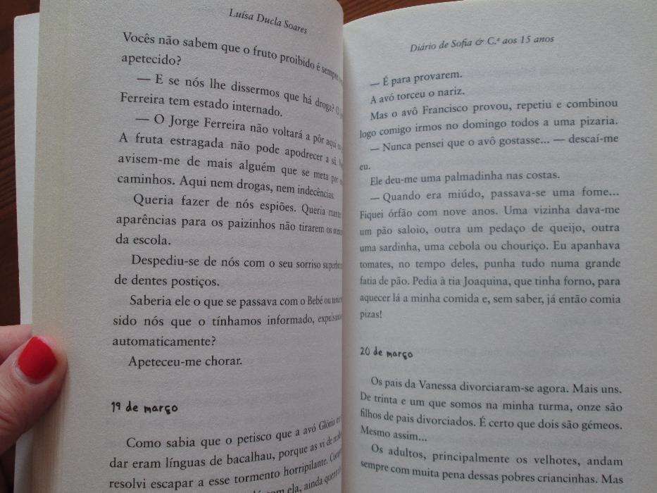 Livro "Diário de Sofia e Cª aos 15 anos"