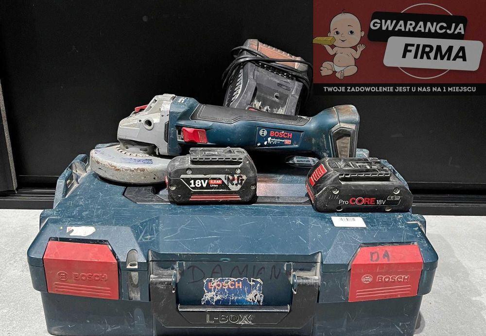 Szlifierka Kątowa Bosch GWS 18V-10 | Używana | Sprawna | Zestaw |