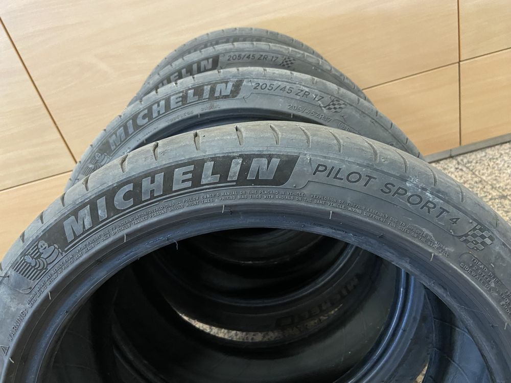 4 szt. Opony MICHELIN PILOT SPORT 5 205 45 R17 2020r