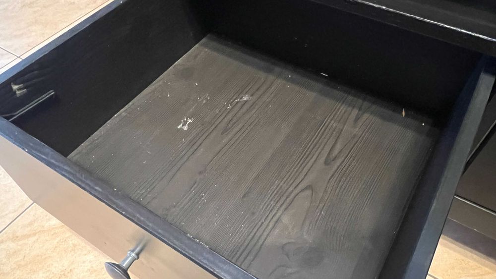 HEMNES - Szafka pod TV, czarnybrąz, 148x47x57 cm