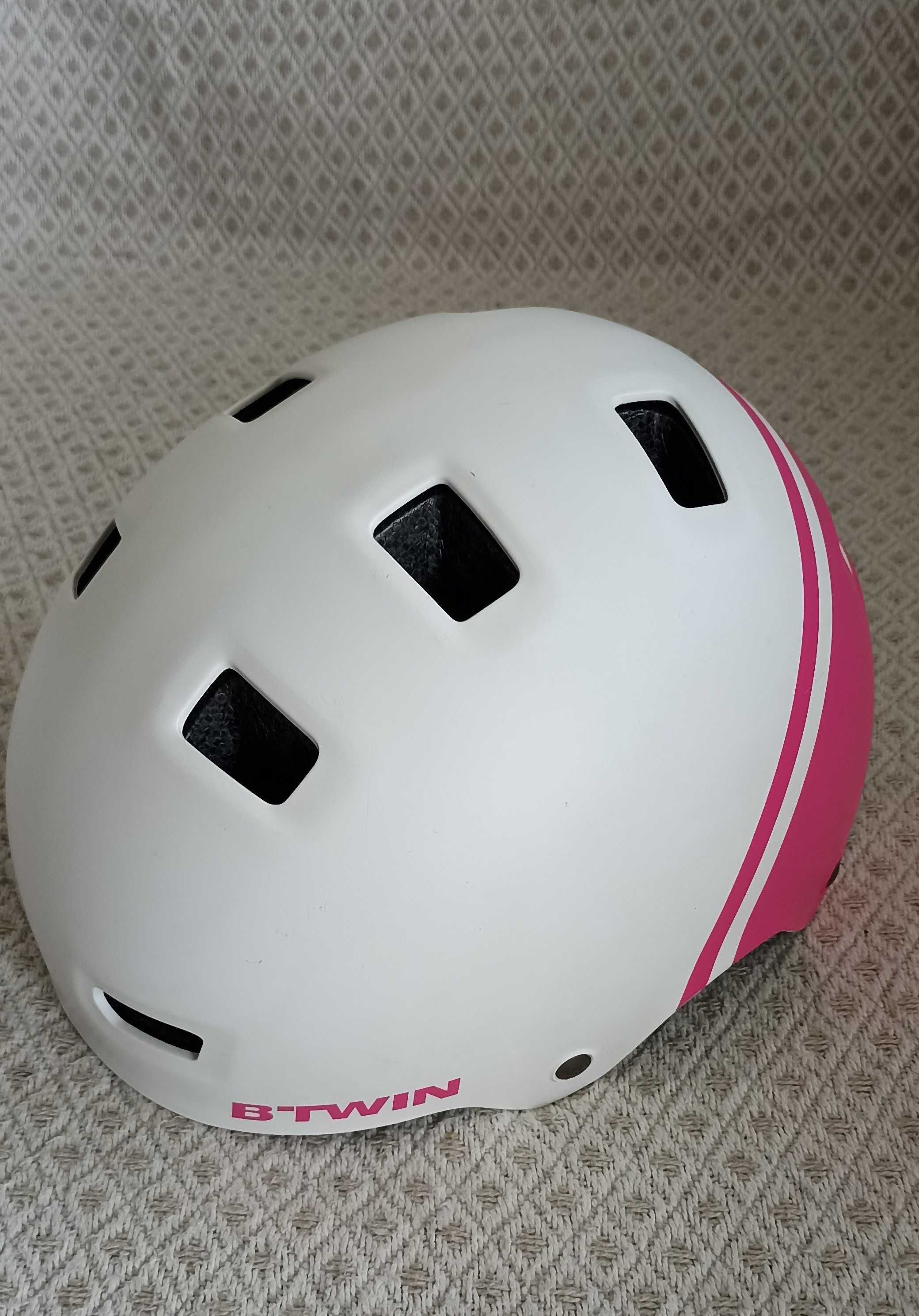 Kask rowerowy dla dzieci Btwin Teen 520 Pink