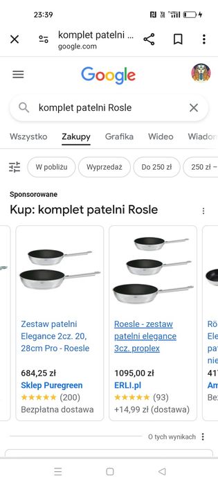 Komplet 3 patelni ROSLE Elegance