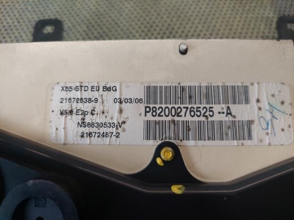 Quadrante / painel de instrumentos RENAULT Clio II Société (SB0/1/2_)