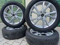 Felgi aluminiowe Borbet 17” 5x112 + opony Zima Bridgestone – stan bdb!