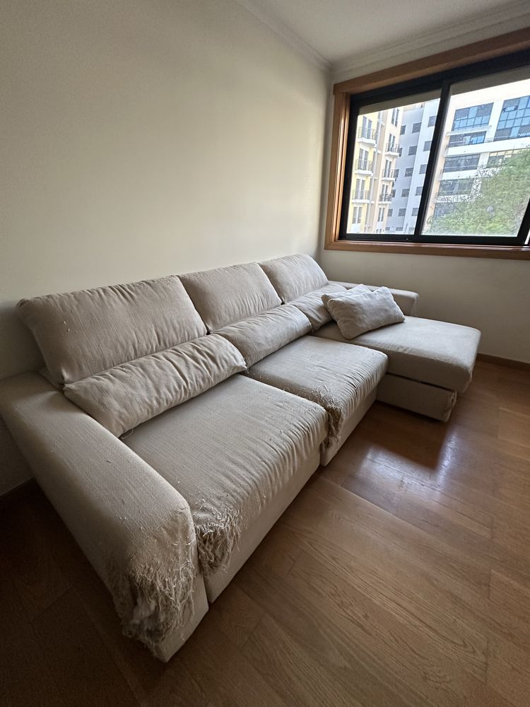 Sofá Ikea 3 lugares (cama) chaise longue usado 230€