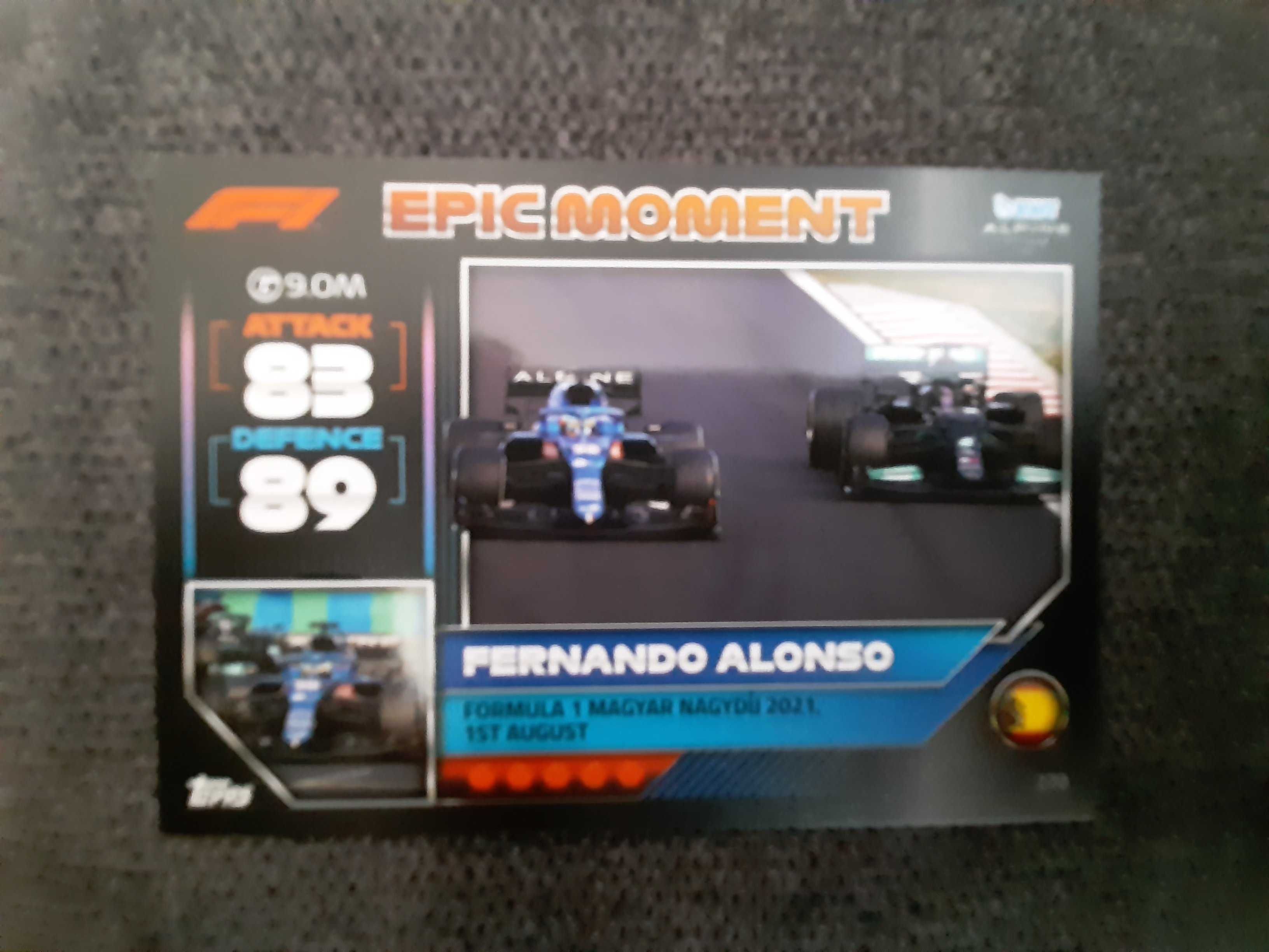 Karty Topps Turbo Attax 2022 F1-Epic Moment- zestaw 4 kart