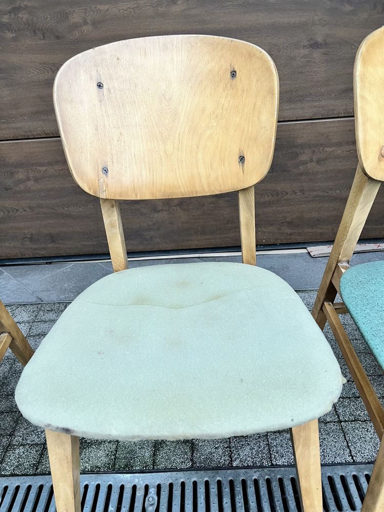 komplet 4 krzeseł duński/skandynawski design lat 70tych