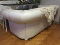 Sofa skórzana pikowana