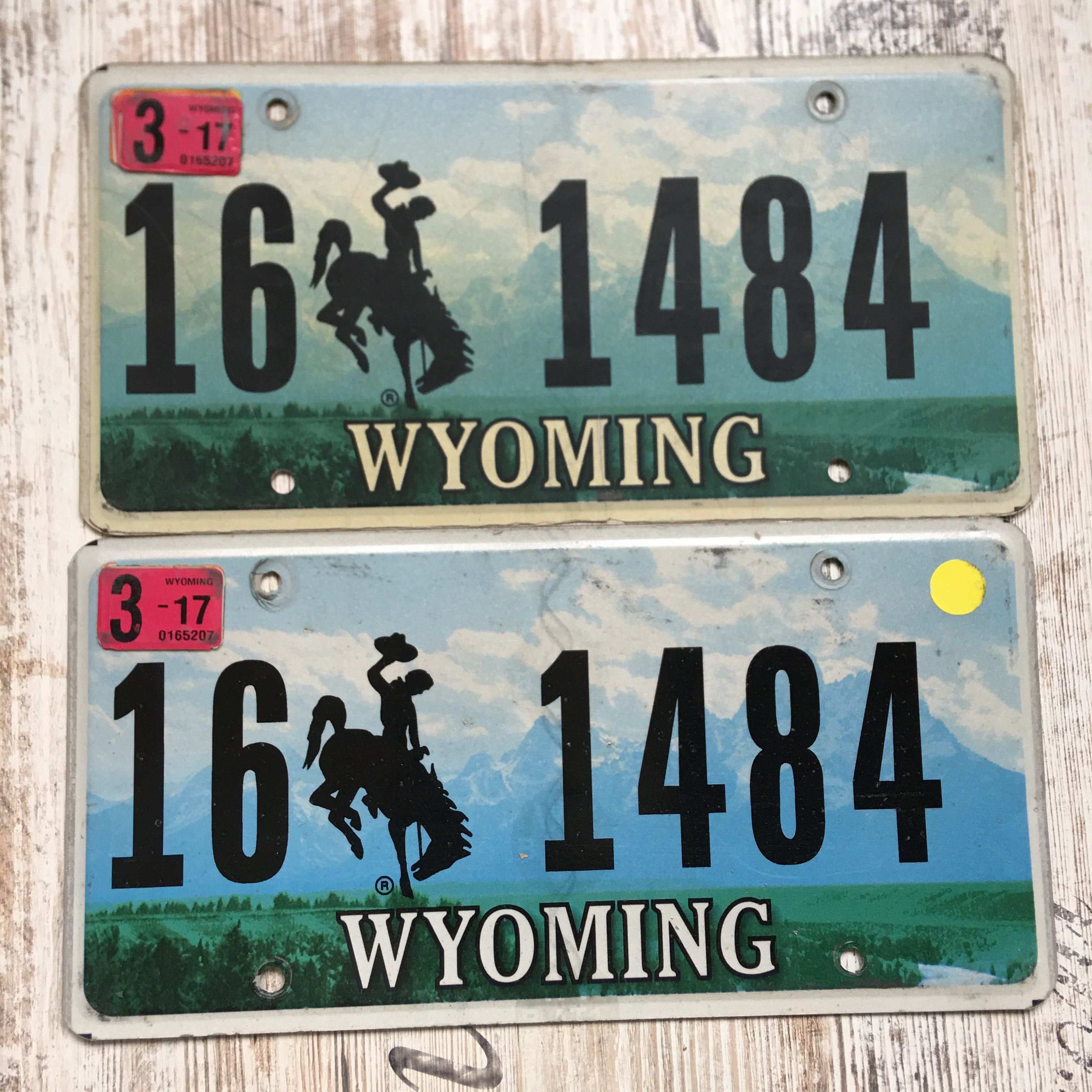 Номерной знак США USA plate номер парный пара два авто Металл оригинал