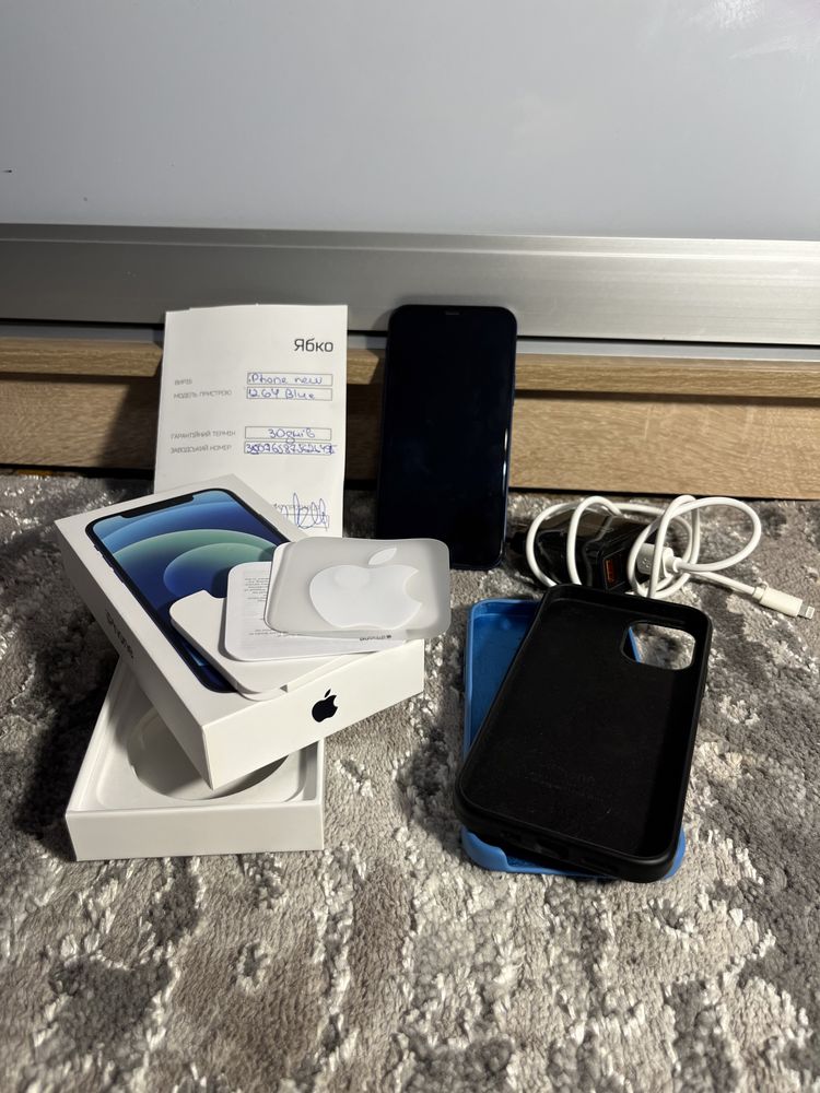 Iphone 12 blue 64gb гарний